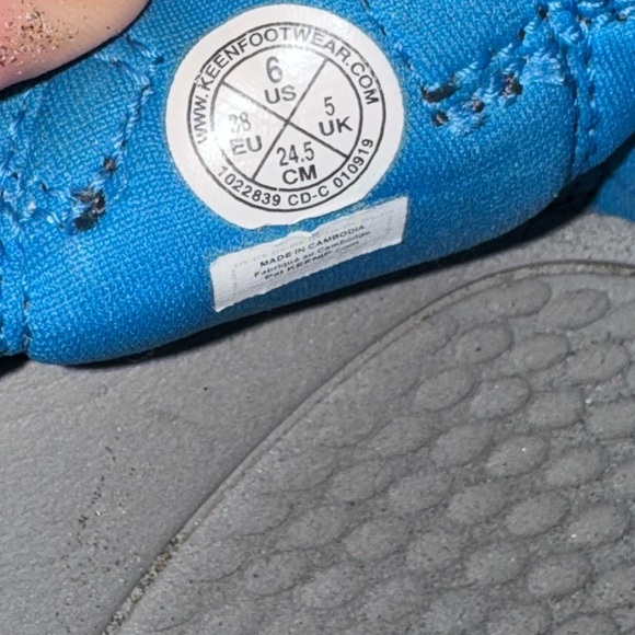 Keen Waterproof Newport H2 Blue Hiking Sandals with Toe Protection Boys Size 6 - Picture 8 of 8